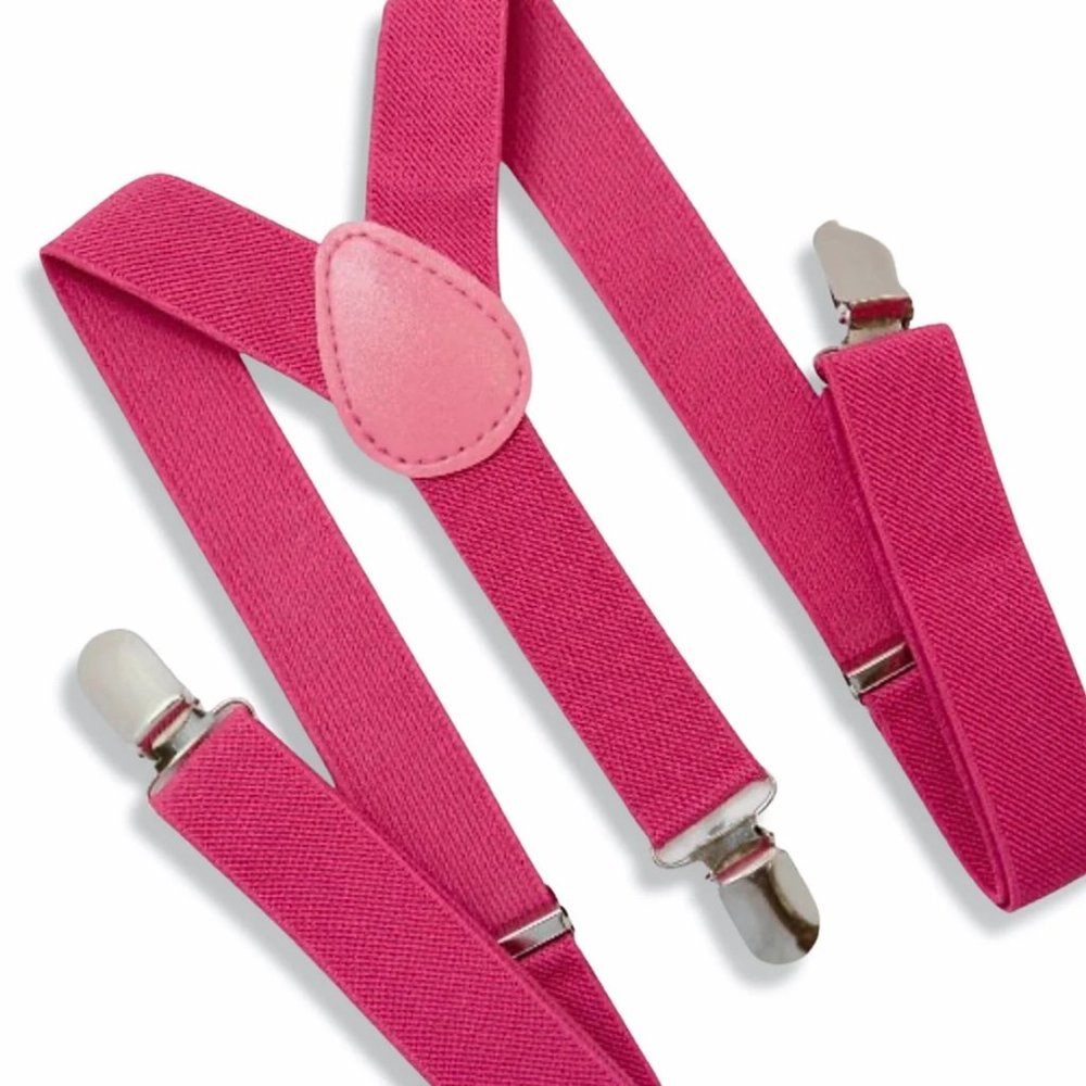 COPY - Mens's HotPink Suspenders for wedding accessories